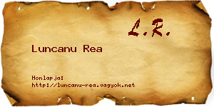 Luncanu Rea névjegykártya